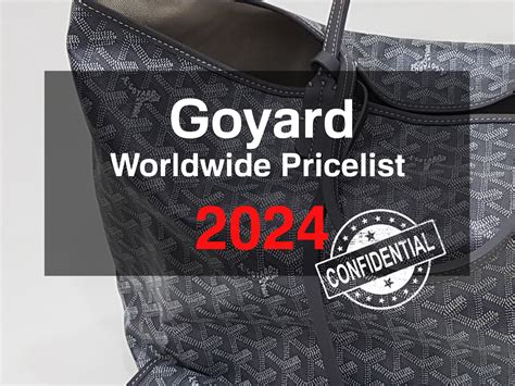 goyard uk price|how much does goyard cost.